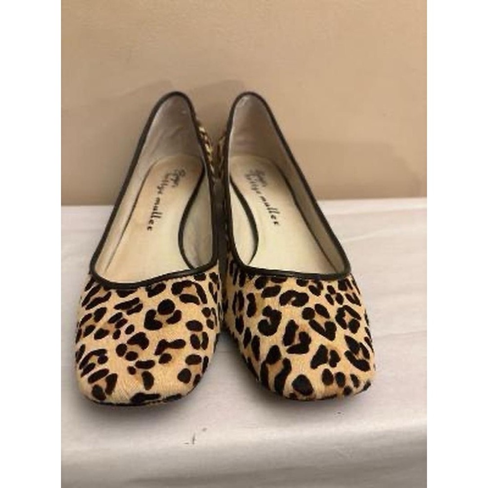 Bettye Muller Women's Leopard Calf Hair Round Toe Slip On Block Heel 8.5 - Picture 8 of 9